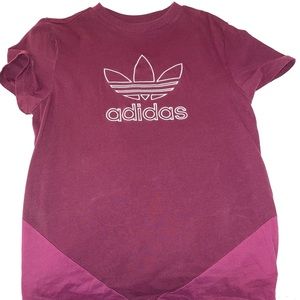 red adidas t shirt